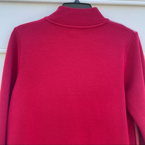 NWT Pendleton red wool and leather zip up jacket size M - Picture 6 of 15